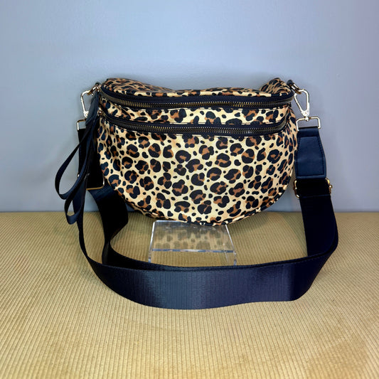 The Roni Nylon Crossbody - Animal Print