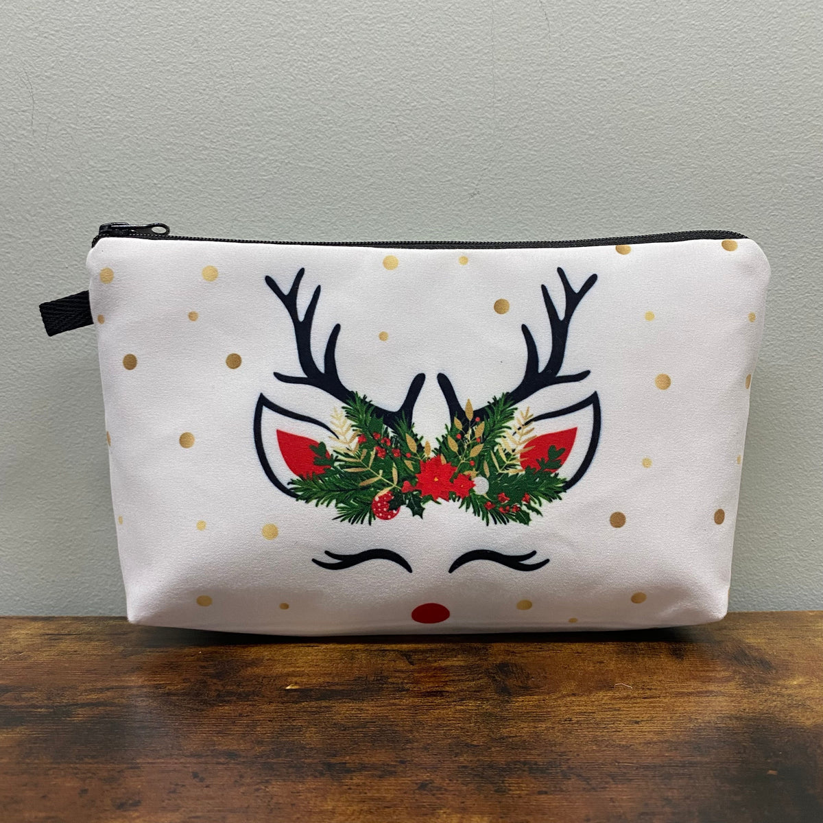Pouch - Christmas - White Reindeer