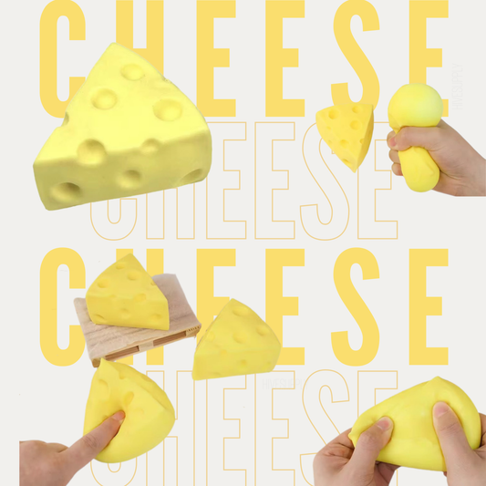 Stress Squishy Toy - Cheese Triangle - PREORDER