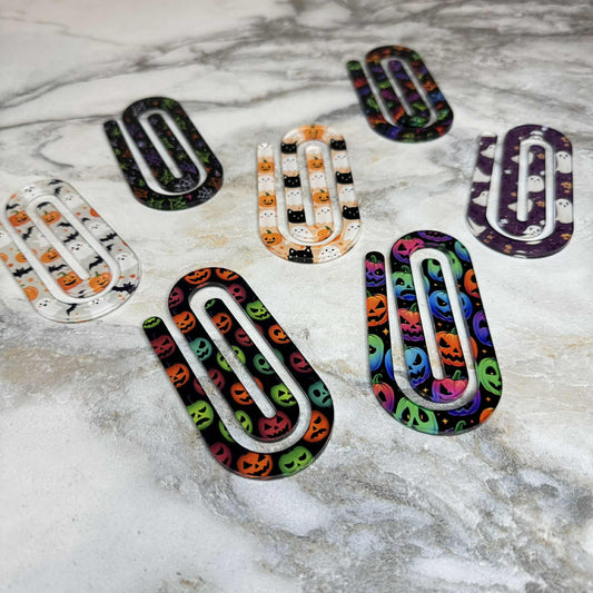 Jumbo Paperclip - Rainbow Bat Halloween