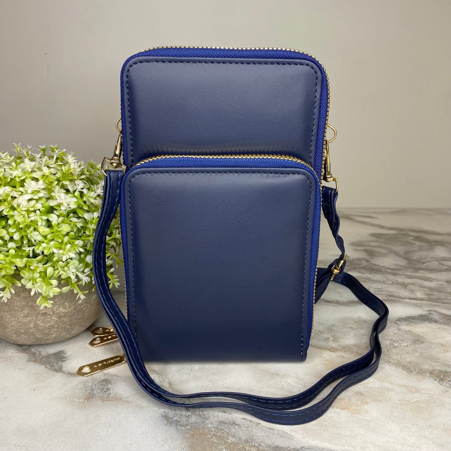 Ivy Crossbody Wallet + Purse - Navy
