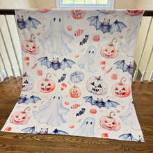 Load image into Gallery viewer, Blanket - Halloween - White Ghost
