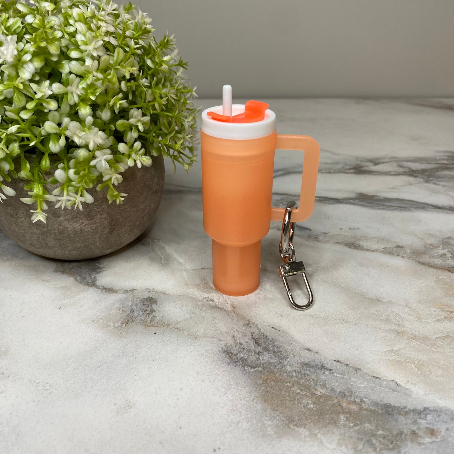 Keychain - Lip Balm Tumbler #3 Frosted Glow-In-The-Dark