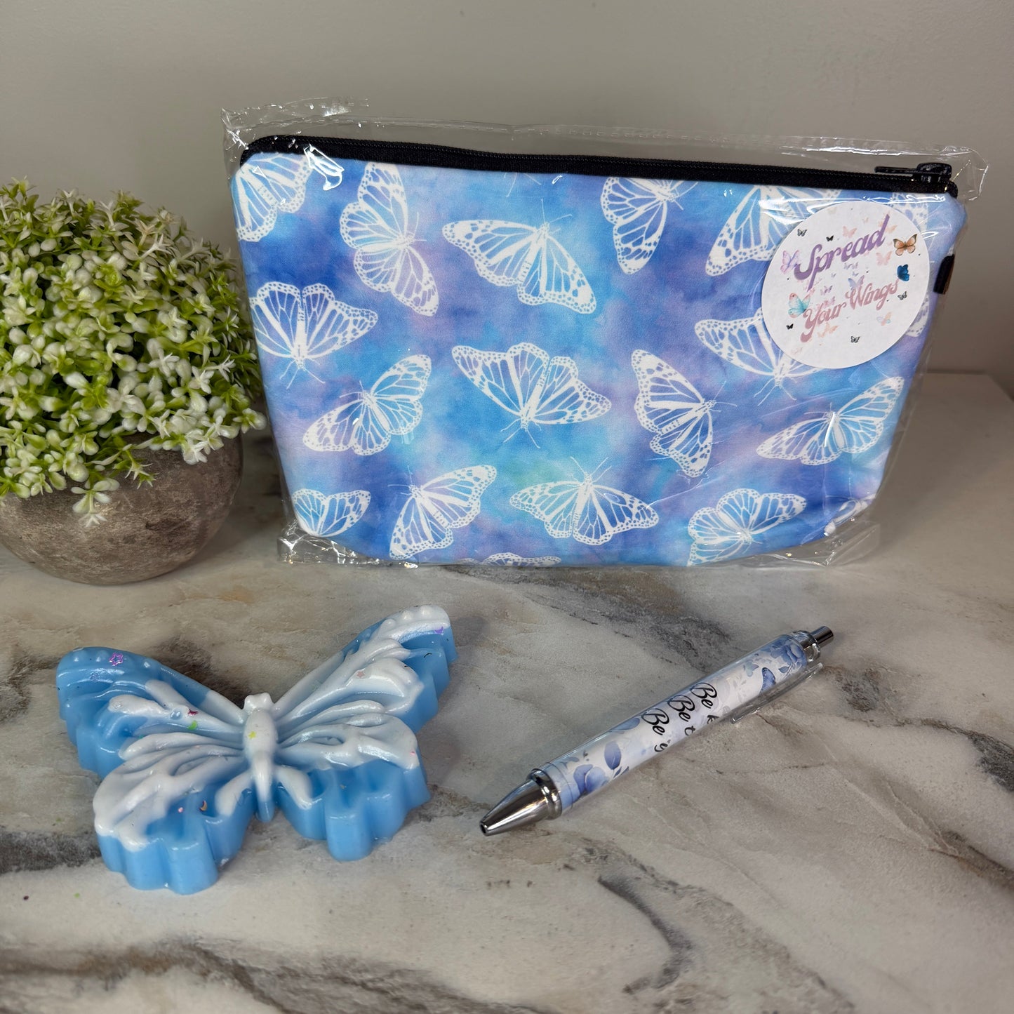 Bundled Set - Butterfly Blue Watercolor
