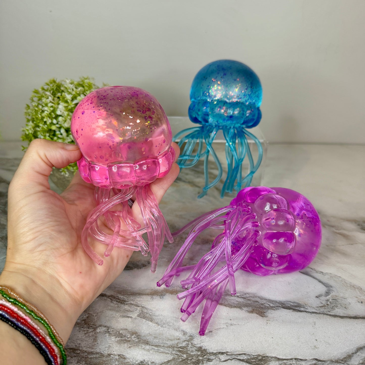 Squishy Toy - Jumbo Glitter Jellyfish