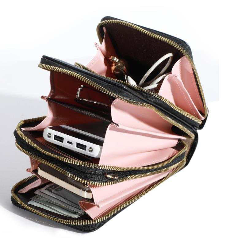 Ivy Crossbody Wallet + Purse - Medium Pink