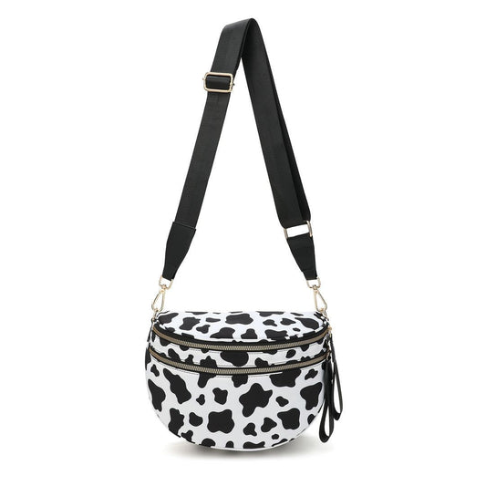 The Roni Nylon Crossbody - Cow - PREORDER