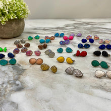 Load image into Gallery viewer, Druzy Teardrop Stud Mix
