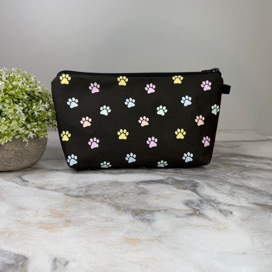 Pouch - Dog, Pastel Paw Prints