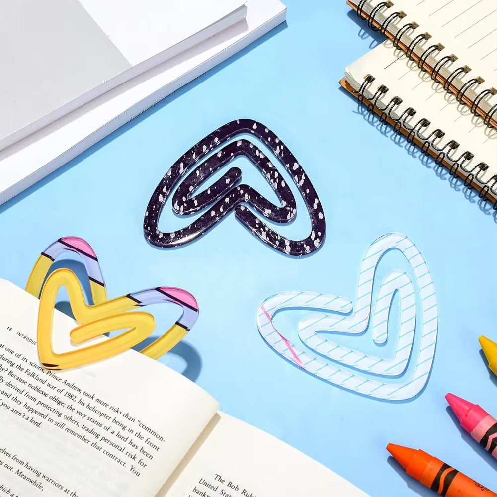 Jumbo Paperclip - Heart Composition Notebook