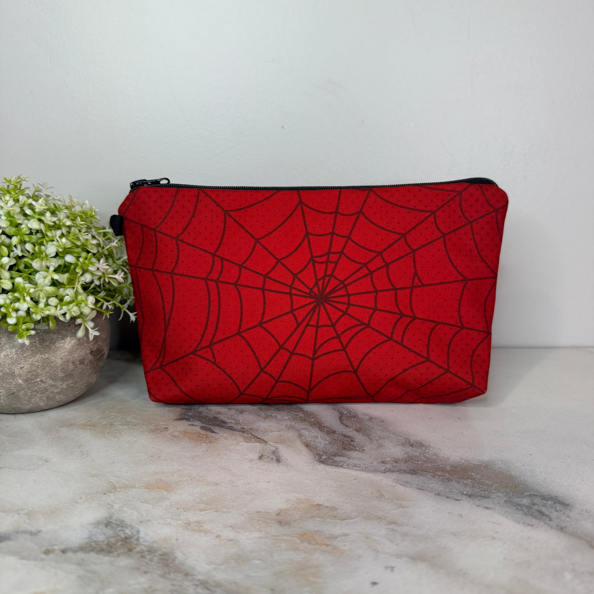 Pouch - Spiderweb Spider Red