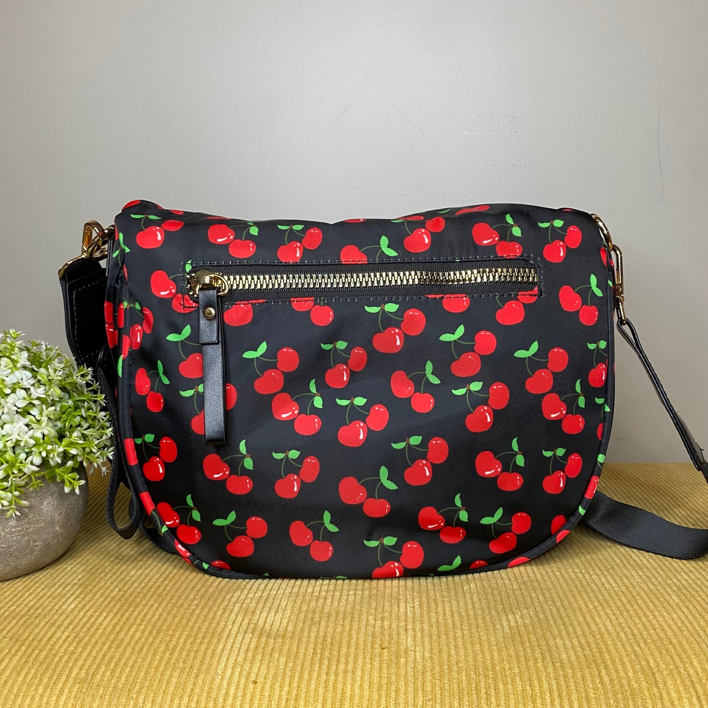 The Roni Nylon Crossbody - Cherry