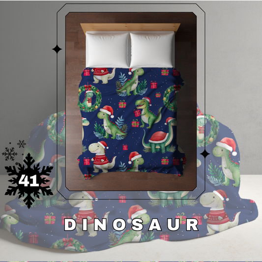 Blanket Christmas - Dinosaur - PREORDER