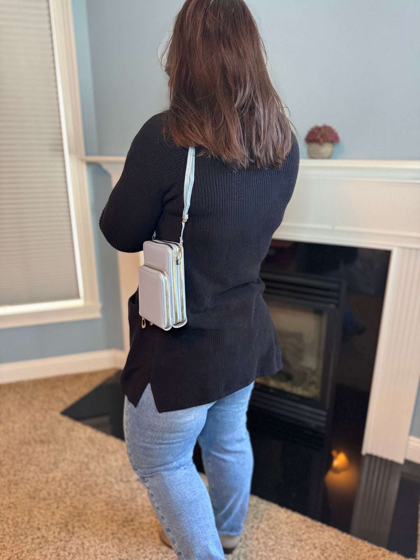 Ivy Crossbody Wallet + Purse - Sky Blue