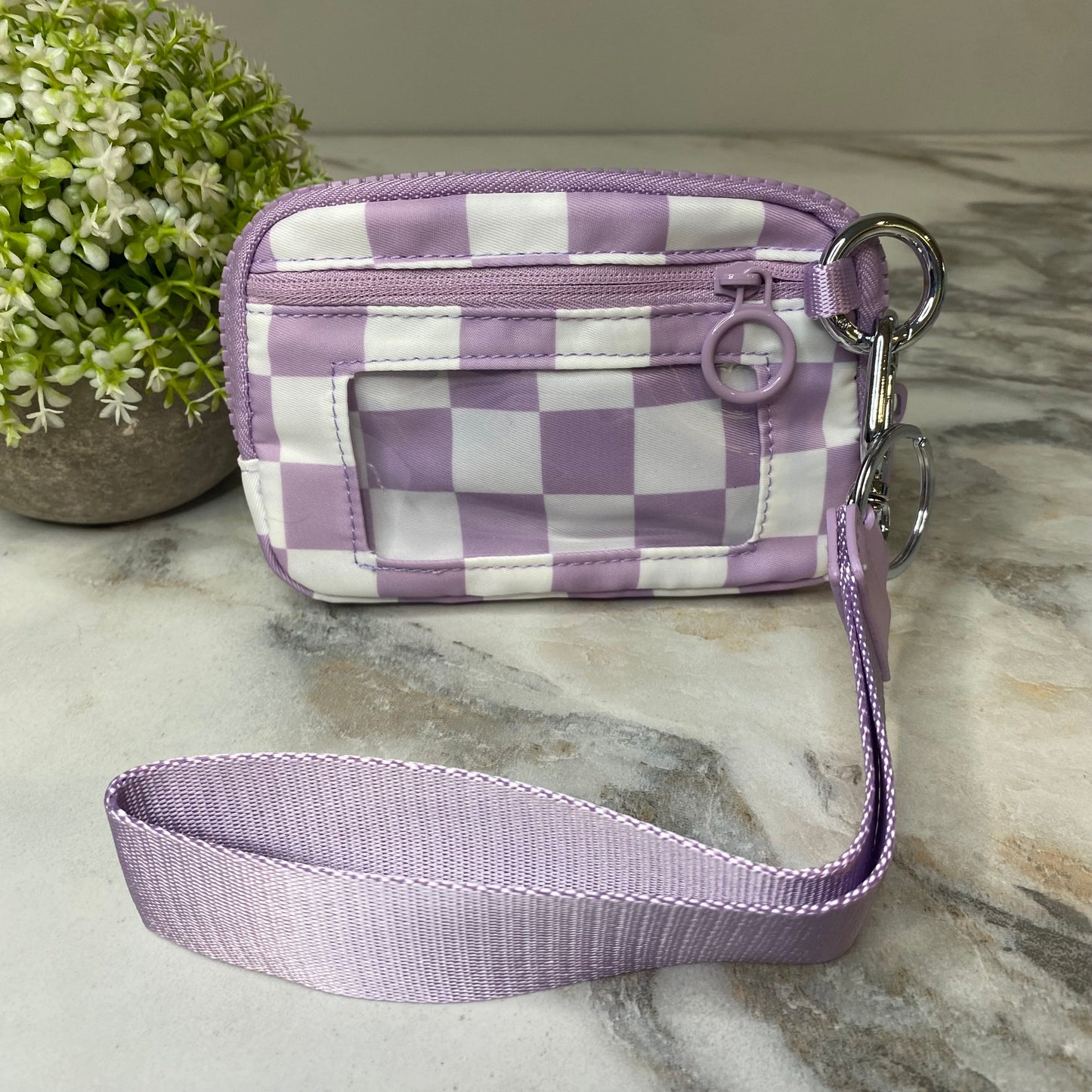 Rue - Nylon Wristlet Wallet - Checkered
