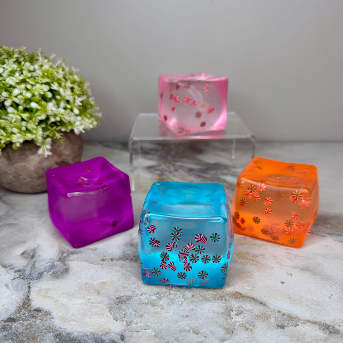 Squishy Toy - Christmas Sprinkle Cube
