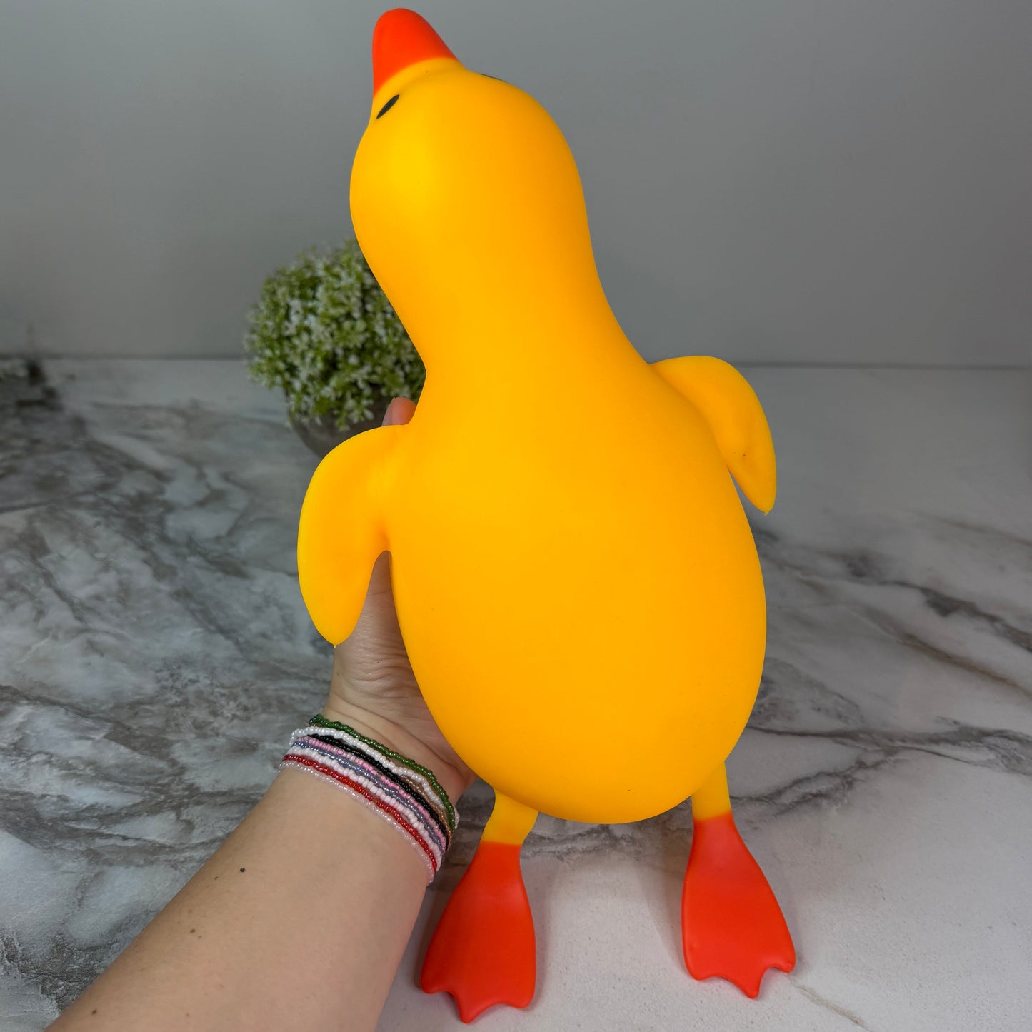 Squishy Toy - Laying Down Duck, Jumbo