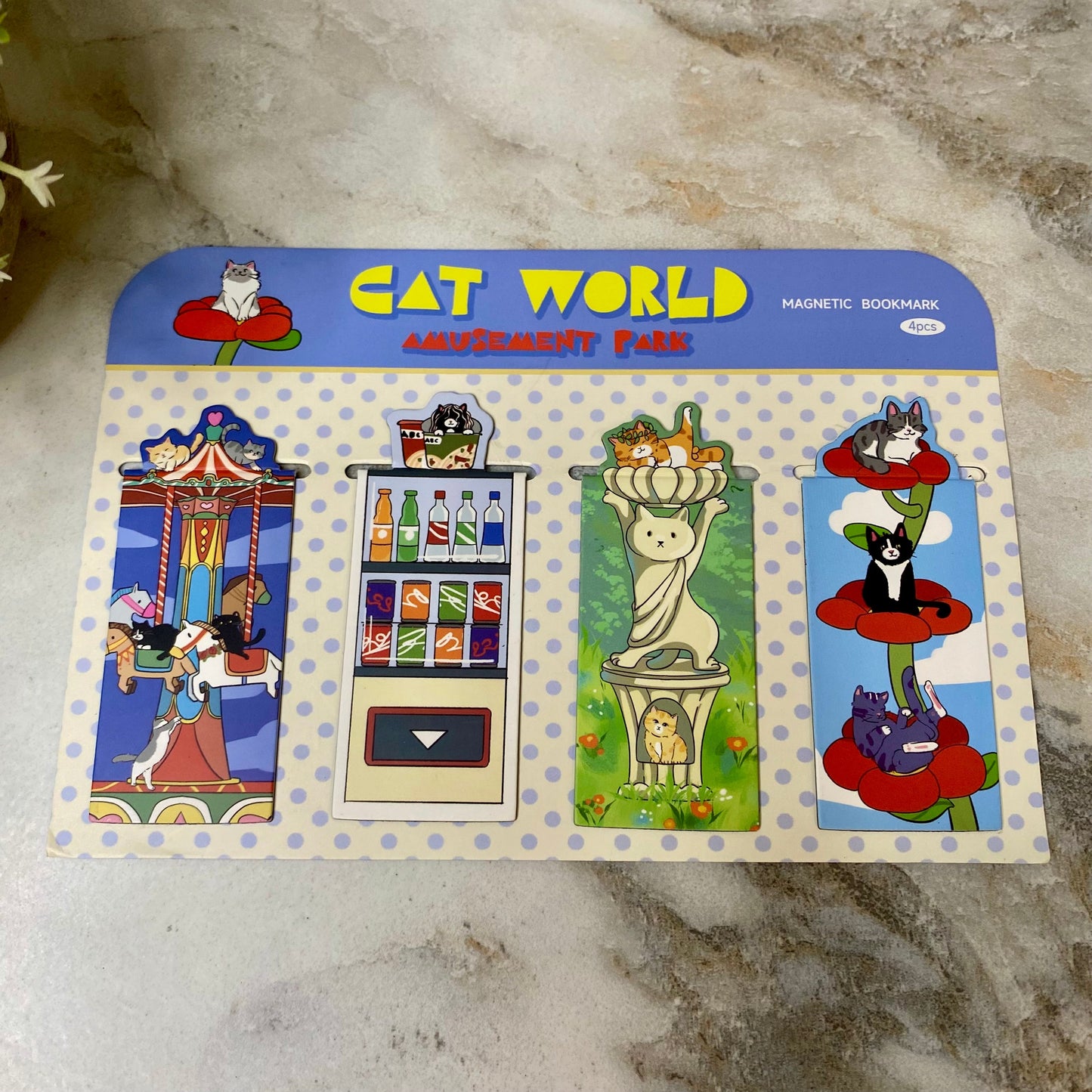 Bookmark - Magnetic, Cat World Amusement