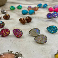 Load image into Gallery viewer, Druzy Teardrop Stud Mix
