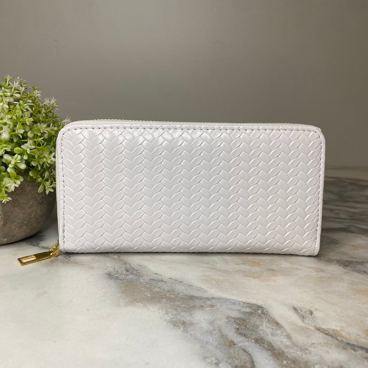 Wallet - Faux Leather - Woven