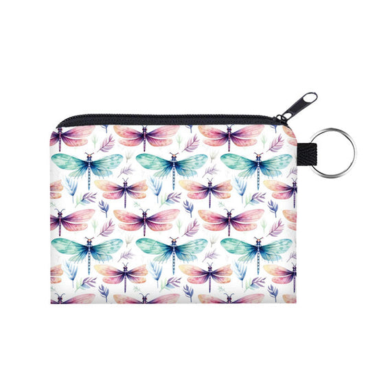 Mini Pouch - Dragonfly Watercolor