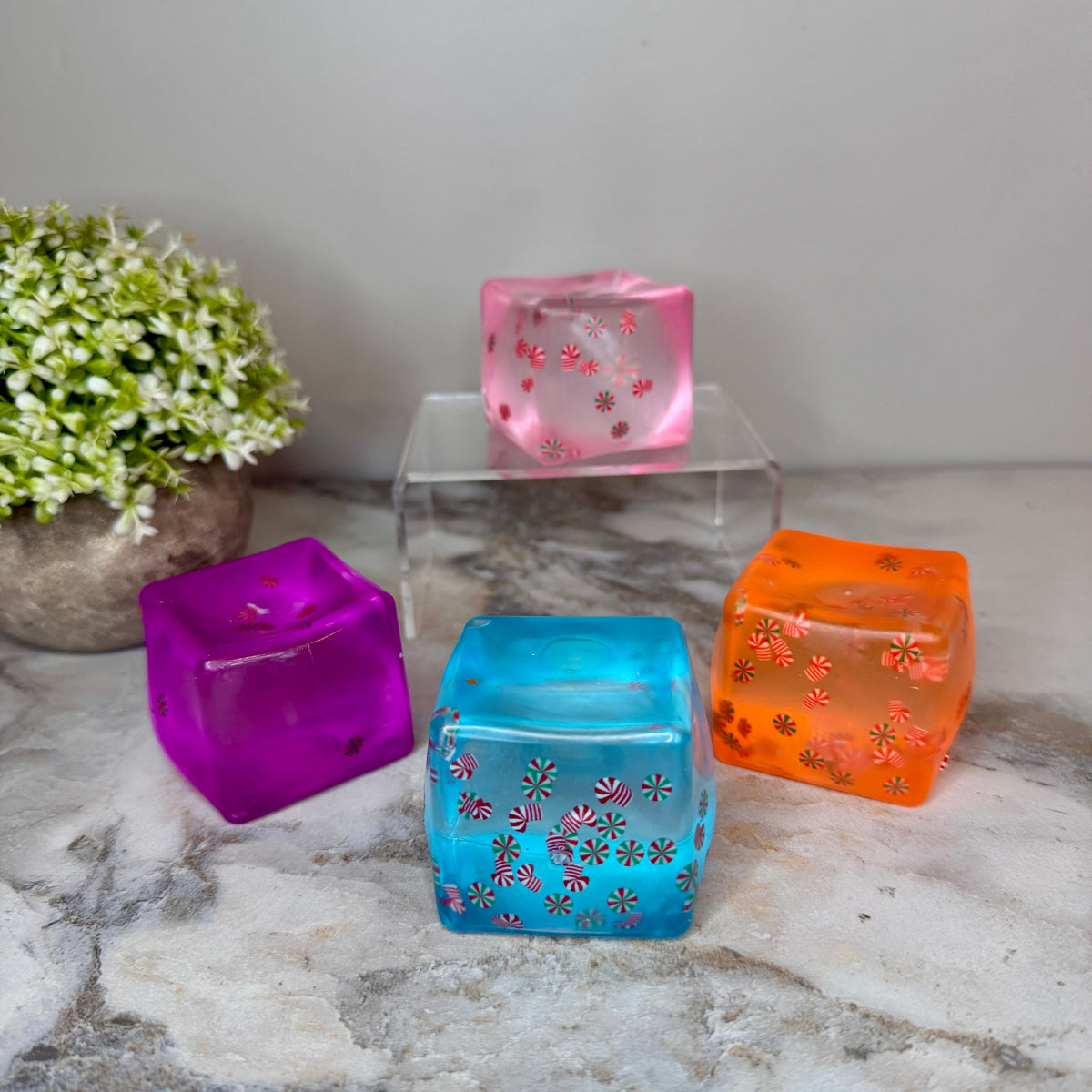 Squishy Toy - Christmas Sprinkle Cube