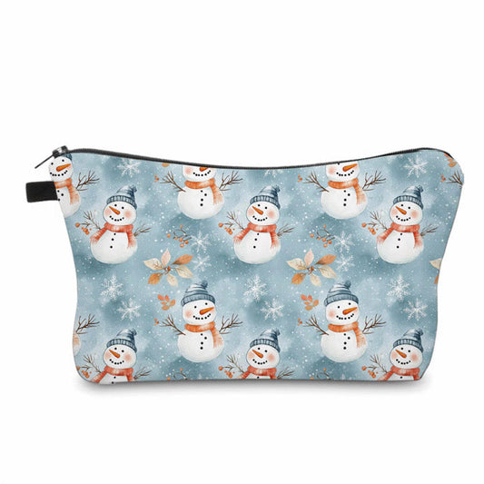 Pouch - Christmas - Snowman Orange Scarf