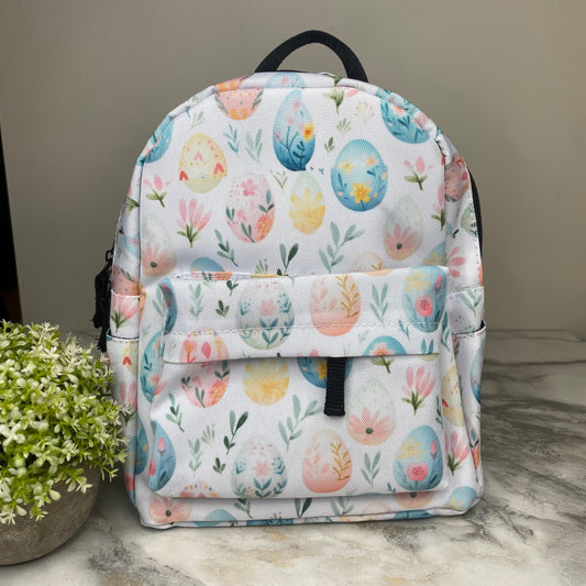Mini Backpack - Floral Eggs