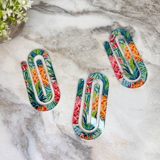 Jumbo Paperclip - Tropical Floral