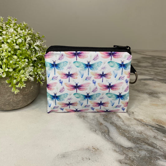 Mini Pouch - Dragonfly Watercolor