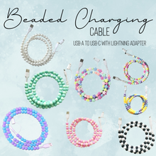 Load image into Gallery viewer, Charging Cord - Beaded #1 - PREORDER 9/18-9/21
