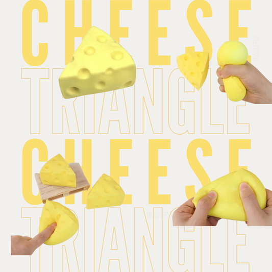 Stress Squishy Toy - Cheese Triangle - PREORDER